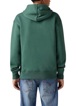 Sweat à Capuche Levis Sporty Vert pour garçon