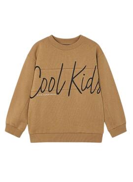 Sweat à capuche Mayoral Cool Kid marron pour garçon
