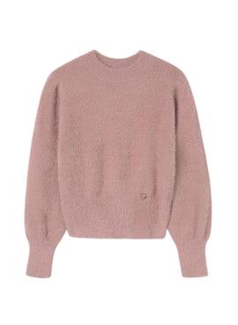  Pull Cropped Mayoral Peluche Rose pour fille
