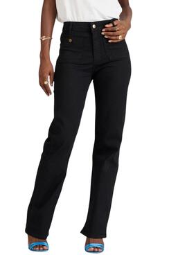 Pantalons Naf Naf Tapetas Noir pour femme