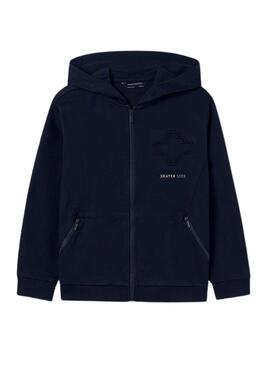 Sweatshirt Mayoral Fermeture Éclair Bleu Marine pour garçon
