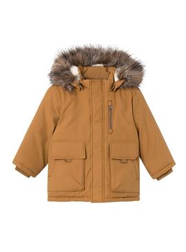 Parka Name It Master Camel pour Enfants