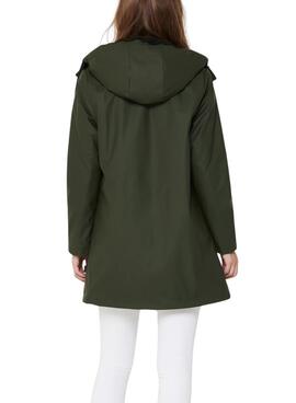 Imperméable Only Sally Vert pour femme