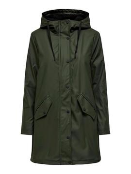 Imperméable Only Sally Vert pour femme