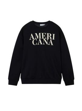 Sweat Name It Oriana Noir pour fille