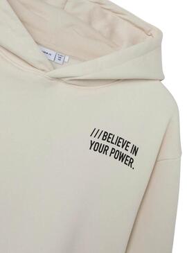 Sweat Name It Osvild Blanc pour garçon
