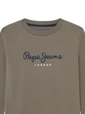 T-shirt Pepe Jeans Herman vert pour garçon