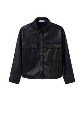 Surchemise Mayoral Simili Cuir Noir pour fille