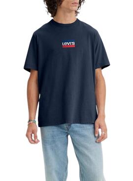 T-Shirt Levis Graphic Mini Bleu Marine pour homme