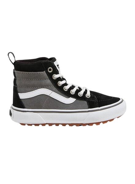 Baskets Vans Sk8 Hi MTE Gris et Noir pour enfants