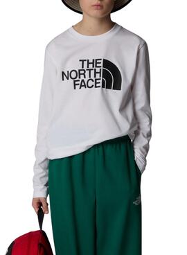 T-Shirt The North Face Teen Easy Blanc pour filles