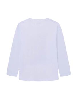 T-shirt Pepe Jeans Titi Blanc pour filles