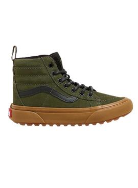 Chaussures Vans SK8-Hi Vert pour garçons
