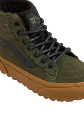 Chaussures Vans SK8-Hi Vert pour garçons