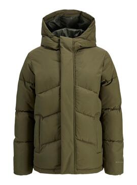 Manteau Jack and Jones World Olive pour garçons