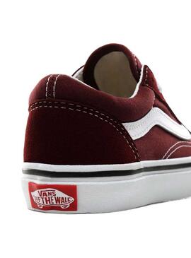 Chaussure Vans Old Skool Grenat Fille et Enfante