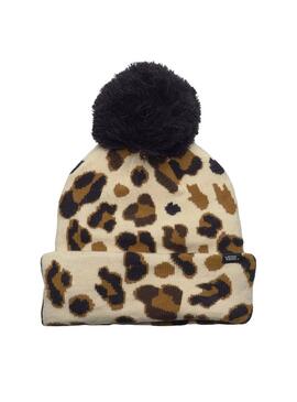 Bonnet Vans Chillest Pom Léopard pour fille