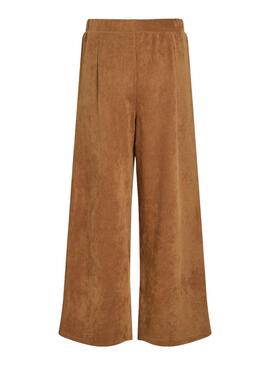Pantalon Vila Visudas Marron Daim pour femme