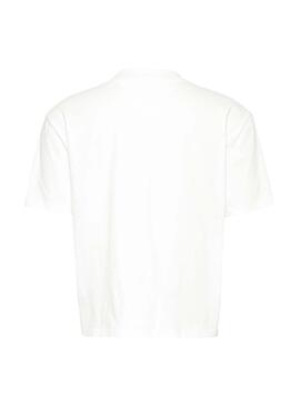 T-Shirt Tommy Jeans Clean Linear  Blanc Femme