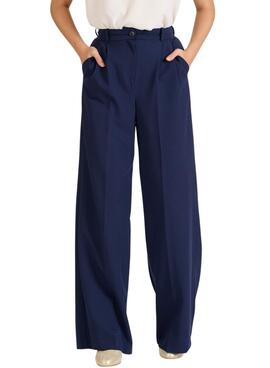 Pantalon Naf Naf Fanny Marine pour Femme