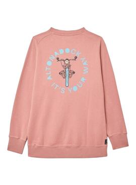 Sweatshirt Altonadock Moto Rose pour Homme
