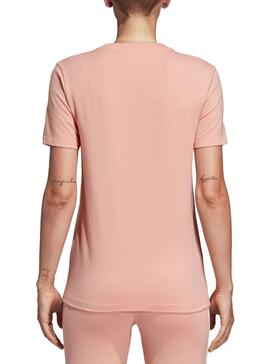 T-Shirt Adidas Trefoil Rosa Pour Femme