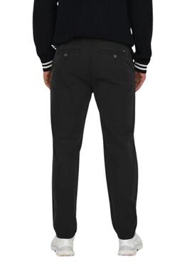 Pantalon Chino Only and Sons Noir pour Homme