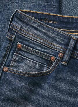 Jean Jack and Jones Mike Cole Bleu pour Homme
