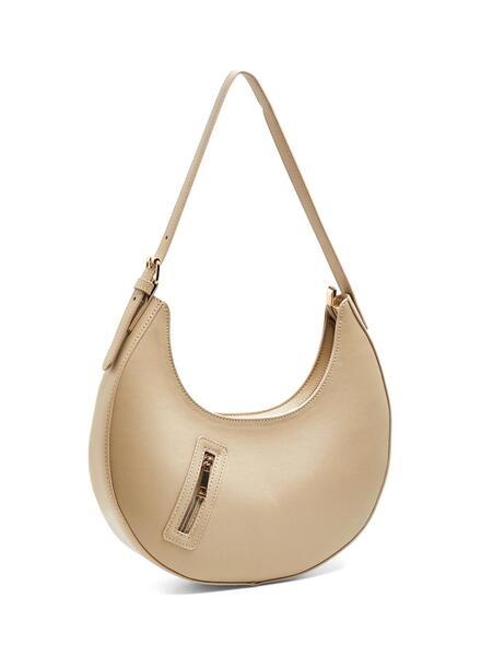 Sac Pieces Phoebe a Epaule Beige pour Femme