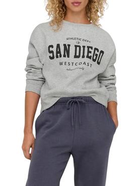 Sweat Only Gris San Diego pour femme