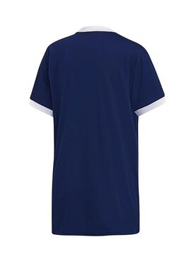 T-Shirt Adidas 3Stripes Bleu Foncé Femme