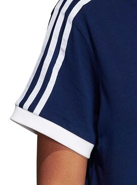 T-Shirt Adidas 3Stripes Bleu Foncé Femme