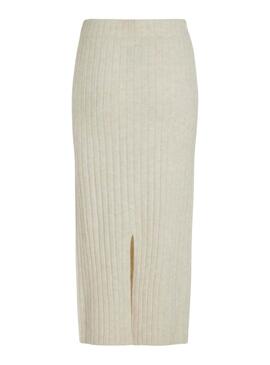 Jupe Vila Vimiraz beige pour femme