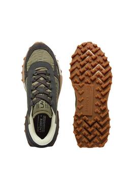 Chaussures Lacoste Elite Active vertes pour hommes