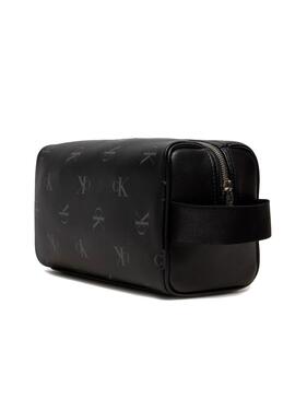 Sac à main Calvin Klein Jeans Monogram noir 
