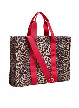 Sac à main Pieces Shopper Sarah léopard pour femme