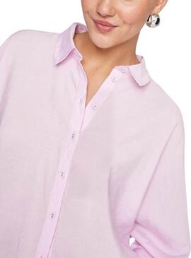 Chemise Vila Viaspyn Loose rose pour femme