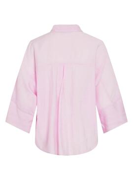 Chemise Vila Viaspyn Loose rose pour femme
