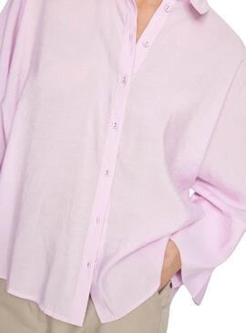 Chemise Vila Viaspyn Loose rose pour femme