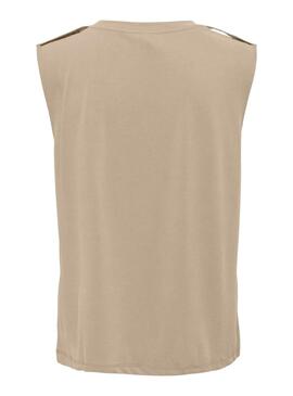 Débardeur Only Free Modal Satin Toasté Pour Femme