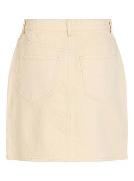 Jupe Vila Vikaja Denim Beige Pour Femme