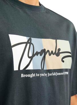 T-shirt Jack and Jones Portland verte pour homme