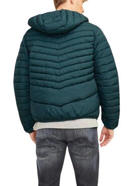 Veste matelassée Jack and Jones Estate pliable verte pour homme