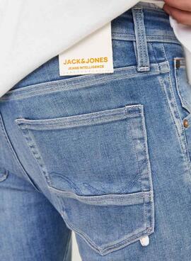 Jean Jack and Jones Glenn Fox bleu lavé pour homme