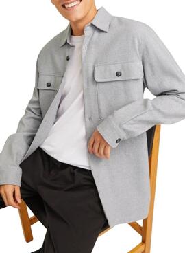 Chemise Jack and Jones Raymond gris pour homme