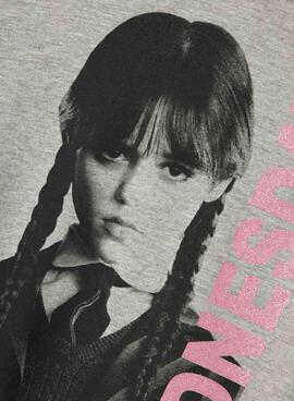 Sweatshirt Name It Jxemi mercredi gris pour fille