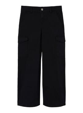 Pantalon Name It Rose cargo noir pour fille