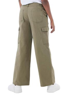 Pantalon Name It Rose cargo vert pour fille