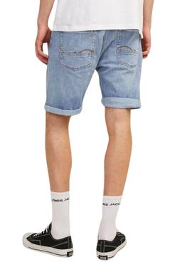 Bermudas Jack and Jones Chris Wood en denim clair pour homme.