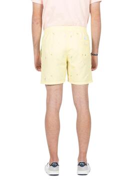 Maillot de bain El Pulpo imprimé jaune pour homme